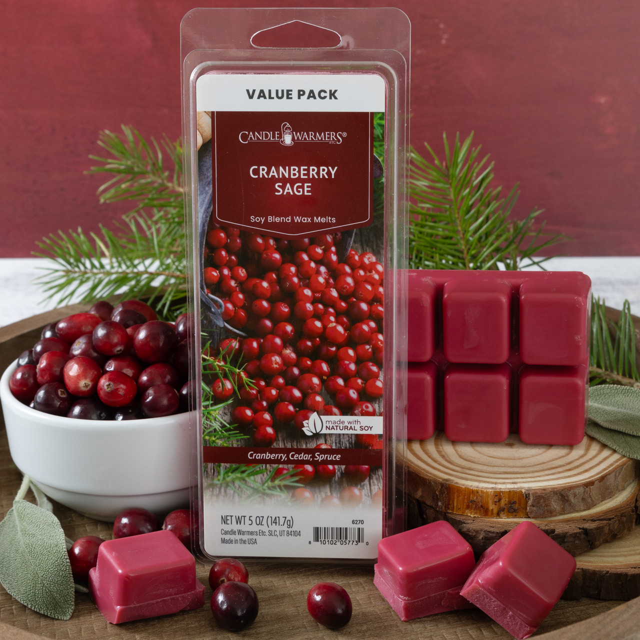 Cranberry Sage Wax Melts 5oz