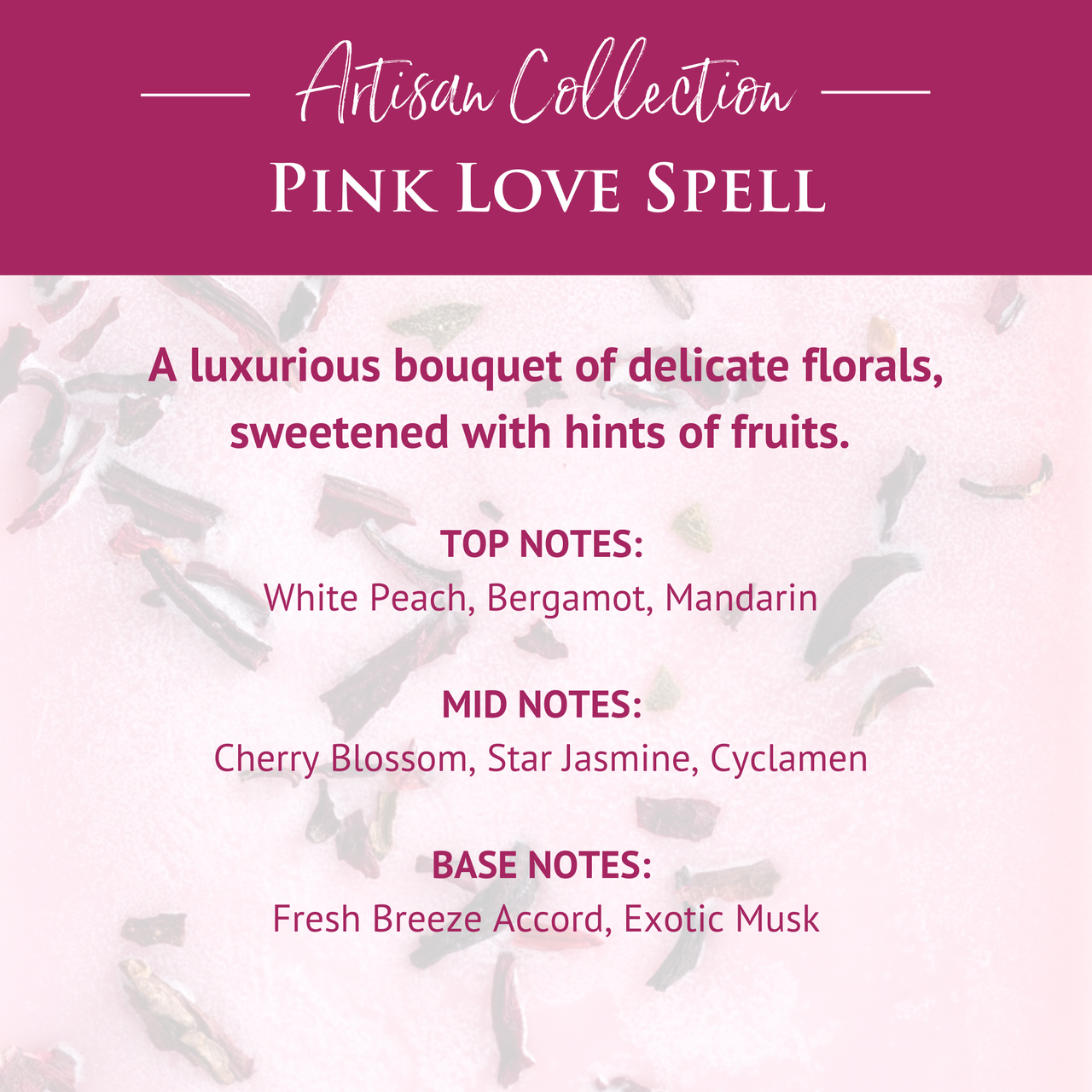 Pink Love Spell Artisan Wax Melts